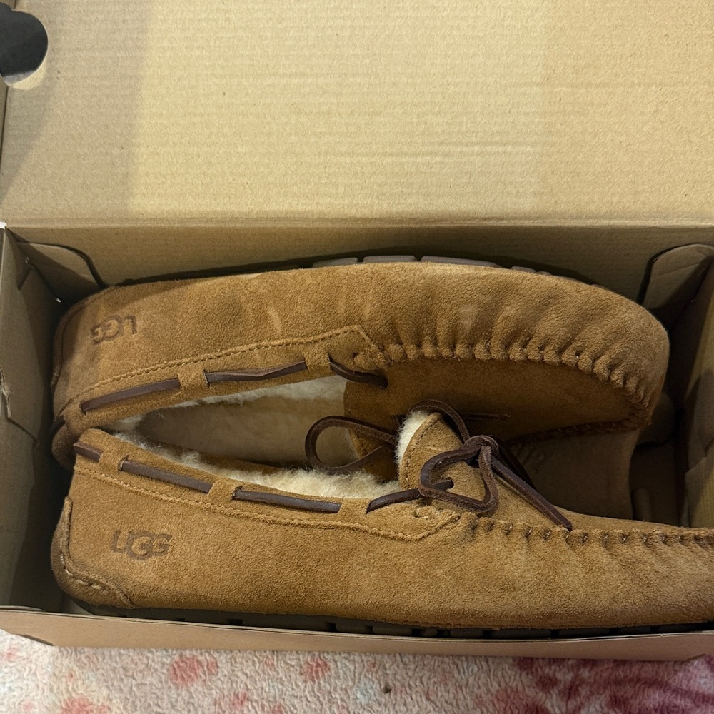 UGG Chestnut Suede Women's Moccasin Slipper